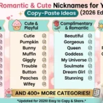 Wife Cute Nicknames